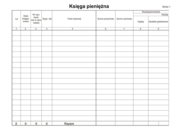 KsPien Księga pieniężna