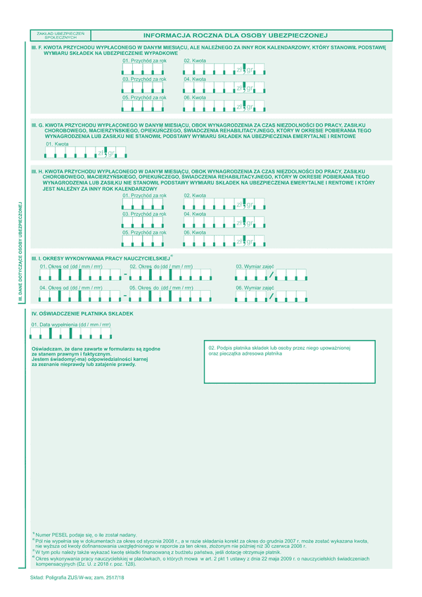 IROU-zal (archiwalny) Informacja roczna dla osoby ubezpieczonej - załącznik