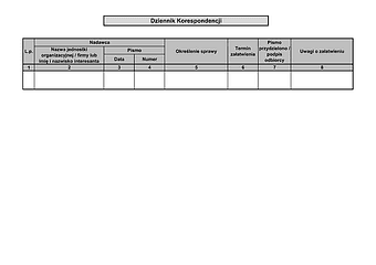 DK Dziennik korespondencji