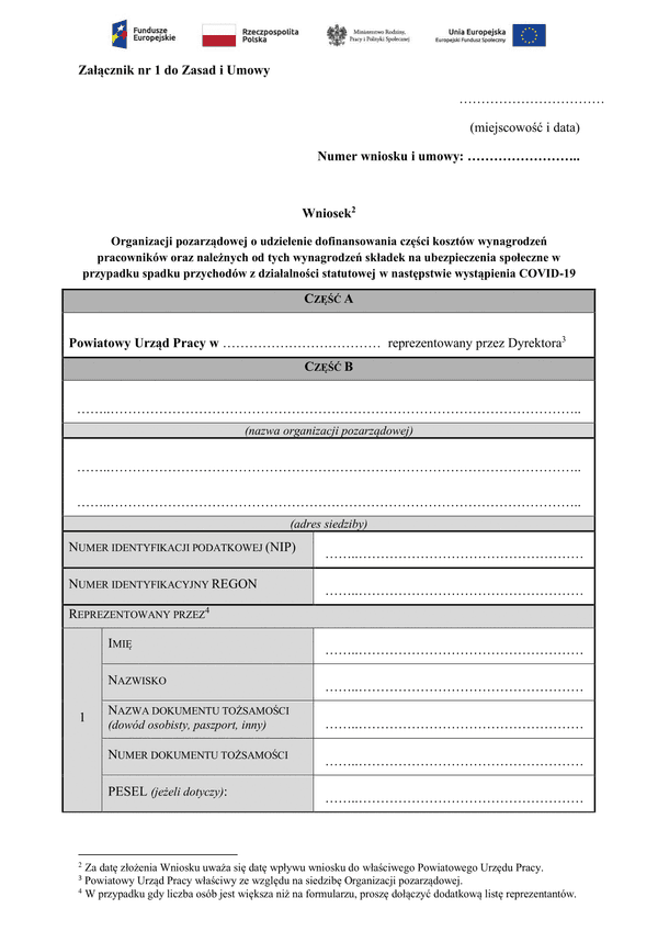 PSZ-DKWO (archiwalny) Wniosek o wypłatę dofinansowania części kosztów wynagrodzeń pracowników oraz należnych od tych wynagrodzeń składek na ubezpieczenia społeczne (Covid-19 koronawirus)