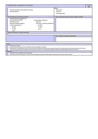 WUMP C5 Wniosek o udostępnienie materiałów centralnego zasobu geodezyjnego i kartograficznego