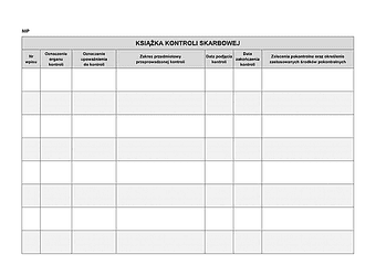 KKS Książka kontroli skarbowej 
