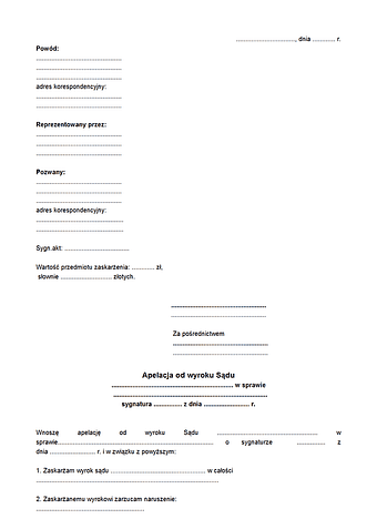 AWS Apelacja od wyroku Sądu 