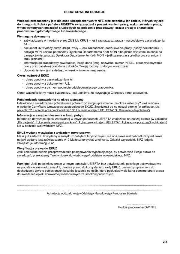 EKUZ (prac) -inf1 Dodatkowe informacje do wniosku EKUZ (prac)