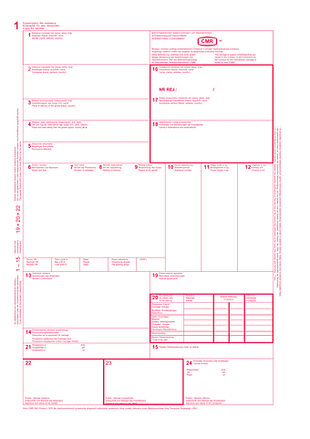 CMR Międzynarodowy samochodowy list przewozowy