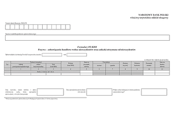 PZ-KRH Pasywa – zobowiązania handlowe wobec nierezydentów oraz zaliczki otrzymane od nierezydentów