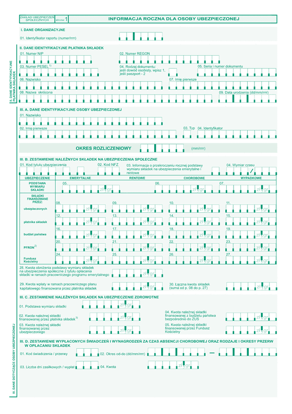 IROU Informacja roczna dla osoby ubezpieczonej (IMIR)