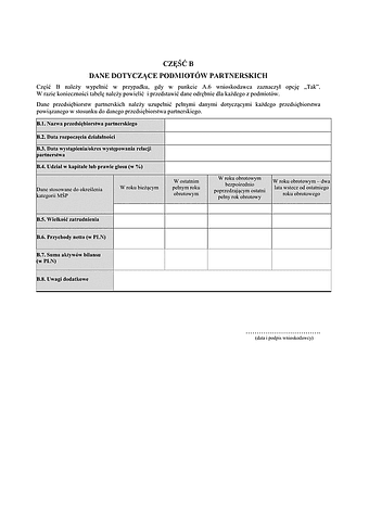 WoUPR-B Dane dotyczące podmiotów partnerskich