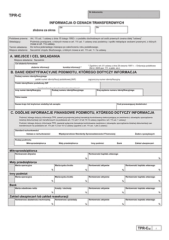 Informacja TPR-C