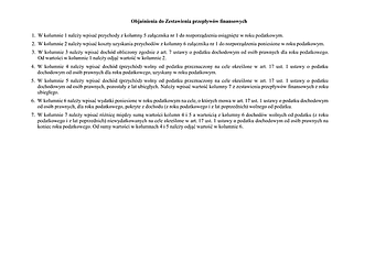 UEPF-Obj Objaśnienia do załącznika nr 2 Zestawienia przepływów finansowych