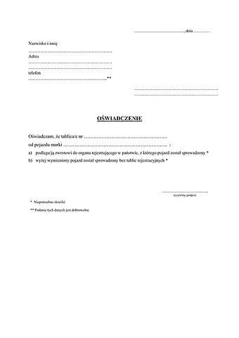 OoT-Po Oświadczenie o tablicach