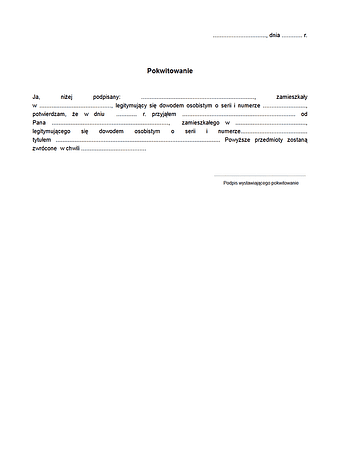 POK Pokwitowanie