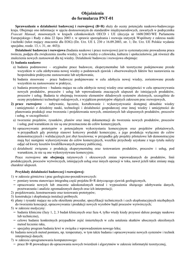 GUS PNT-01 obj (archiwalny) (2014) Sprawozdanie o działalności badawczej i rozwojowej za 2014 r.