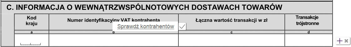 VAT-UE - jak wypełnić część C
