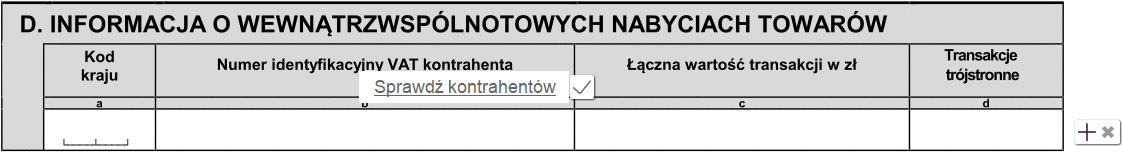 VAT-UE - jak wypełnić część D